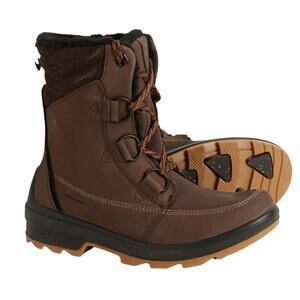 Kamik Womens Deity Mid Boots US 11 EU 42 Brown Leather Waterproof Insulated EUC